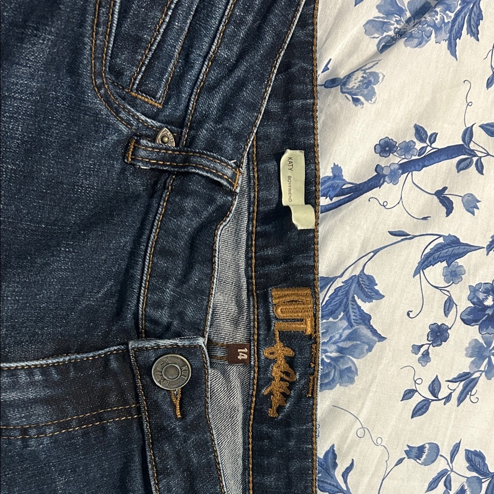 Kut from the Kloth Dark Blue Boyfriend Jeans